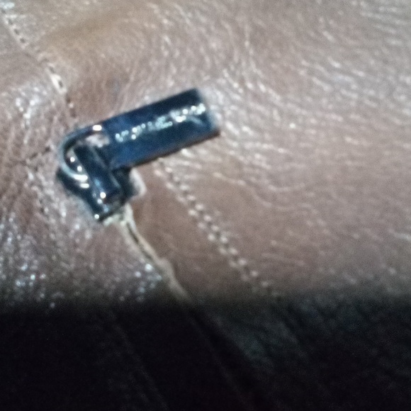 *SOLD*  Michael Kors Knee High Boots Clara Wedge Tumbled Leather Mocha Brown 8.5 - Picture 5 of 16